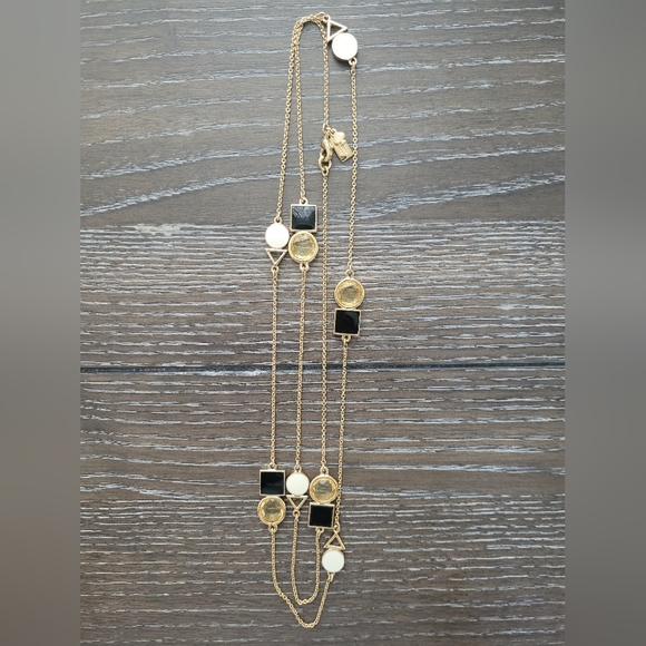 KATE SPADE gold tone Ipanema Tile station scattered necklace - Picture 2 of 7